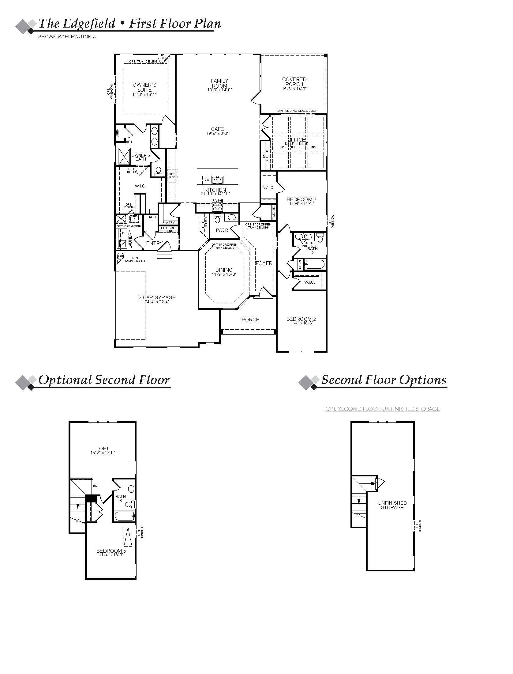 Edgefield Floor Plan Rock Creek Eastwood Homes
